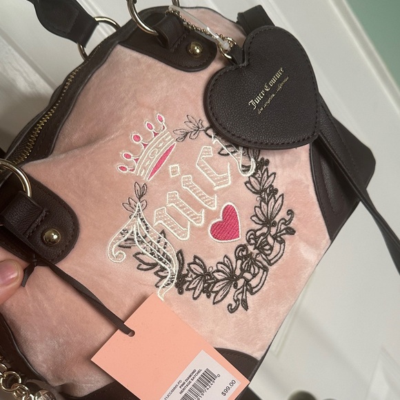 Juicy Couture Pink and Brown Satchel - Picture 3 of 10